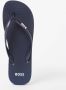 Hugo Boss teenslippers small logo blauw - Thumbnail 1