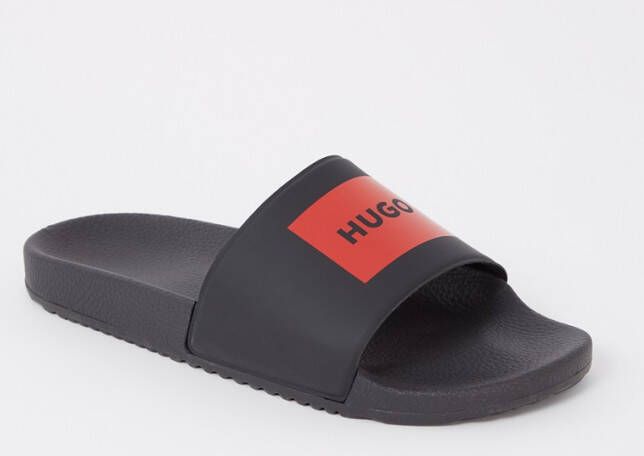 HUGO Slippers met labelprint model 'Timein'