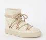 INUIKII Enkellaarsjes Dames Outdoor Snowboots Damesschoenen Leer Full Leather Beige - Thumbnail 4