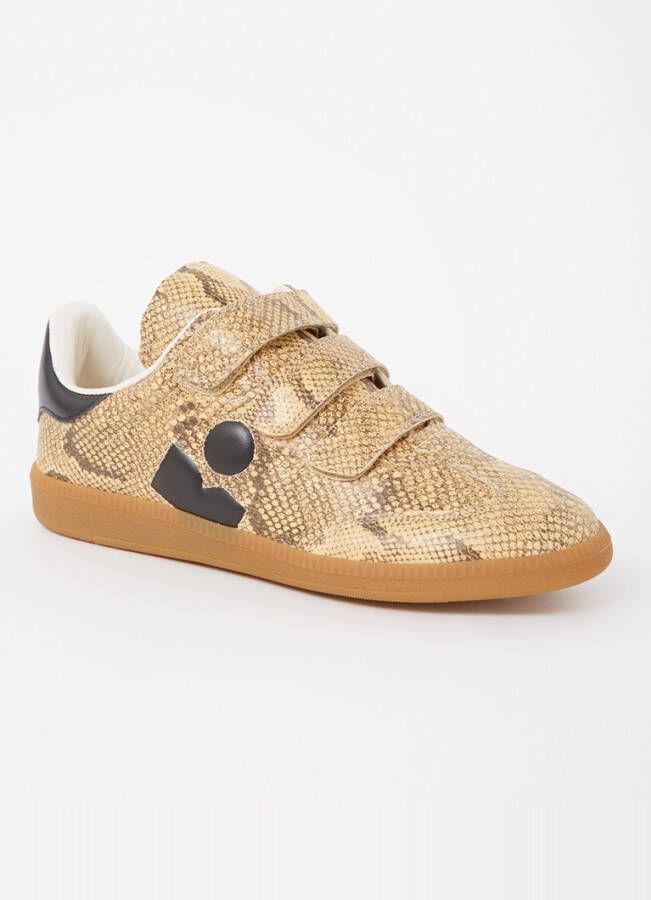 Isabel marant Beth sneaker van kalfsleer met slangenprint