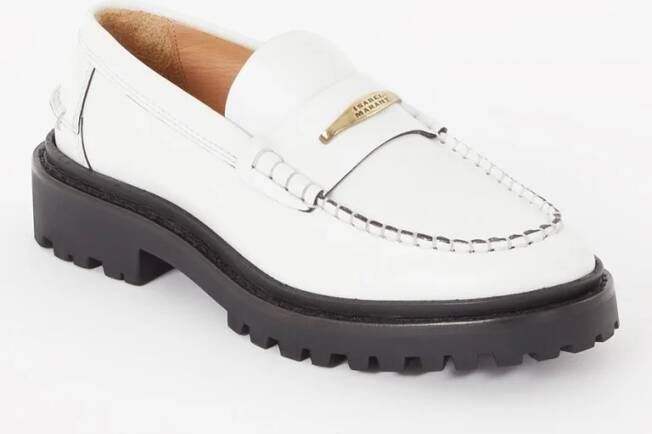 Isabel marant Frezza loafer van kalfsleer