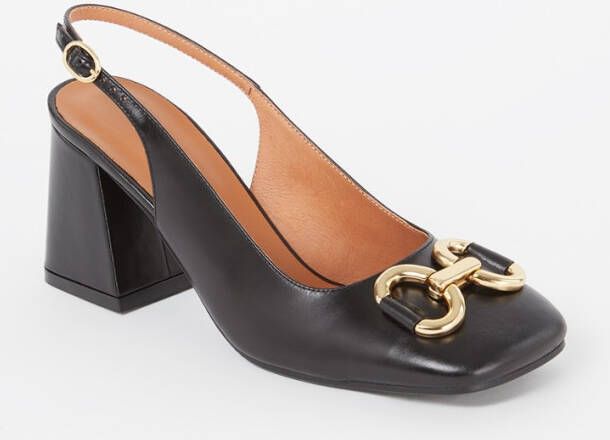 Jonak Double slingback van leer