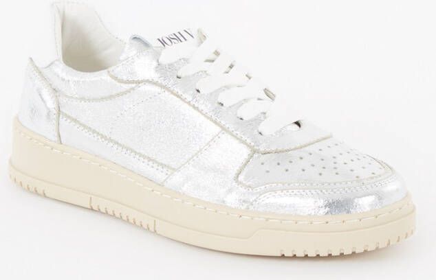 JOSH V Winona sneaker van leer met metallic finish