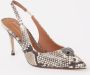 Kurt Geiger Belgravia slingback van leer met slangenprint - Thumbnail 1