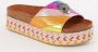 KURT GEIGER LONDON Slippers Dames Kensington Flatform Maat: 38 Materiaal: Leer Kleur: Multi - Thumbnail 4