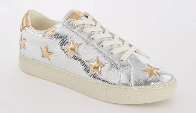 Kurt Geiger Lane Star sneaker van leer met metallic finish