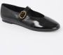 Kurt Geiger Mayfair Ballet Zwarte Leren Ballerina's Black Dames - Thumbnail 3