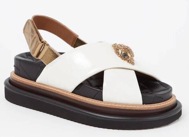 Kurt Geiger Orson Cross Strap sandalen met leren details