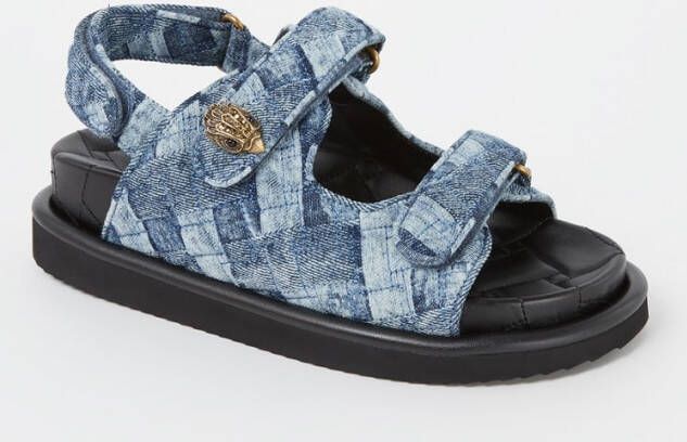 Kurt Geiger Orson sandaal van denim met quilt patroon