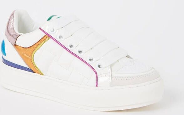 Kurt Geiger Southbank sneaker met leren details