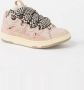 Lanvin Roze Suède Sneakers met Geperforeerde Details Pink Dames - Thumbnail 2