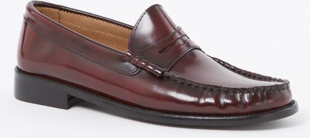 L.K.Bennett L-K-Bennett Solo loafer van leer met lakfinish