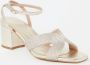 L.K.Bennett L-K-Bennett Stella sandalette van leer met metallic finish - Thumbnail 1