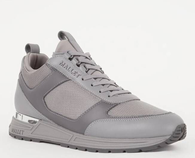 Mallet Diver sneaker van leer met nubuck details