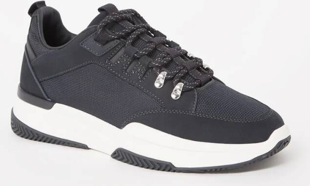 Mallet Elmore sneaker met leren en mesh details