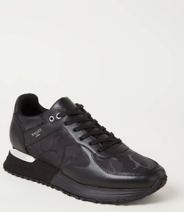 Mallet Lux Runner sneaker met leren detais