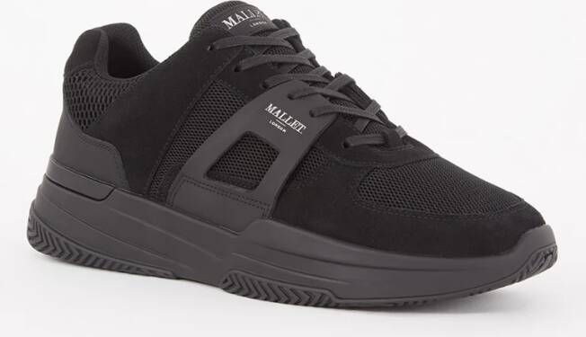 Mallet Marquess sneaker van mesh met nubuck details