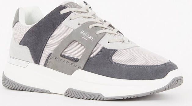 Mallet Marquess sneaker van mesh met suède details