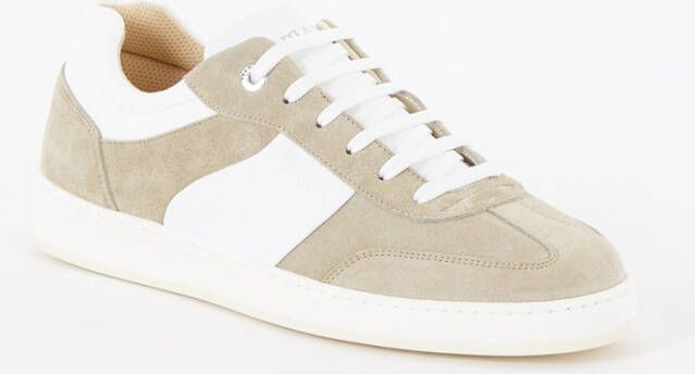 Mason Garments Napoli Tradizionale sneaker van suède met leren details