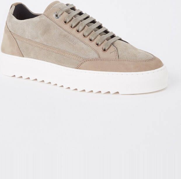 Mason Garments Tia Elementare sneaker van suède met nubuck details