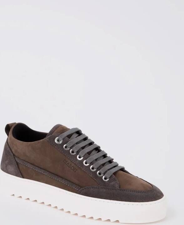 Mason Garments Tia Mescolare sneaker van nubuck met suède details