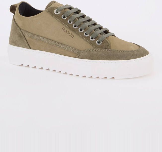 Mason Garments Tia Mescolare sneaker van nubuck met suède details