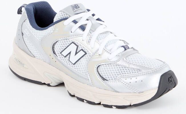 New Balance 530 sneaker van mesh met metallic finish