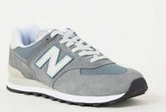 New Balance 574 sneaker met leren details