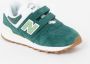 New Balance 574 sneakers groen wit Jongens Meisjes Suede Logo 34.5 - Thumbnail 3