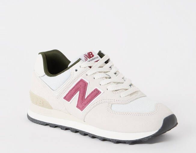 New Balance 574 sneaker met suède details