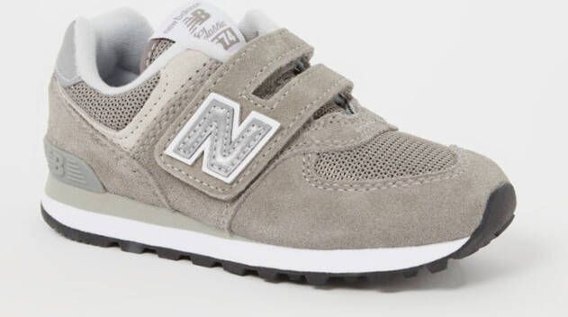 New Balance 574 sneaker van suède met mesh details