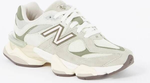 New Balance 9060 sneaker met mesh en suède details