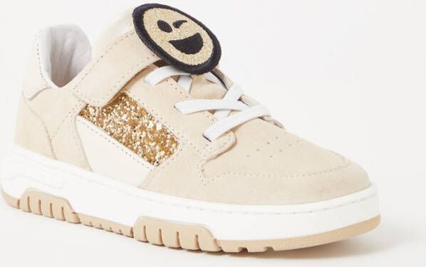 Nubikk Basket Court JR sneaker van leer met suède details