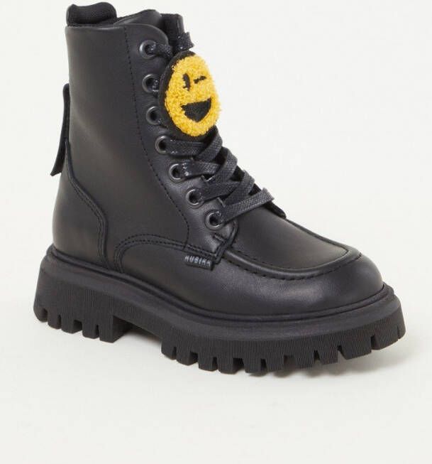 Nubikk Fae Aubine biker boot van leer