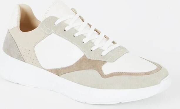 Nubikk Rocky Road Wave sneaker van nubuck met details van suède