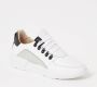 Nubikk Roque Roman Men White Black Leather Lage sneakers - Thumbnail 3