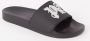 Palm Angels Geëmbosseerde Monogram Rubberen Slides Black - Thumbnail 2