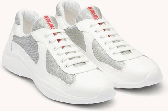 Prada America's Cup sneaker met leren details