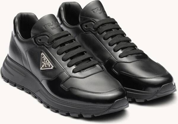 Prada Sneaker van leer met logo