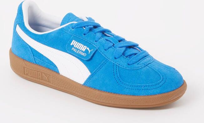 Puma Palermo Team sneaker van suède met leren details