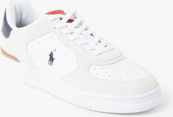 Ralph Lauren Masters Court sneaker met suède details