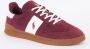 Polo Ralph Lauren Sportieve Bordeauxrode Suède Heren Sneakers Red Heren - Thumbnail 2