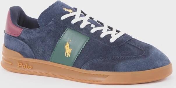 Ralph Lauren Sneaker van suède met logo