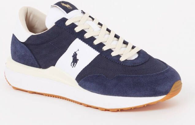 Ralph Lauren Train 89 sneaker van mesh met suède details