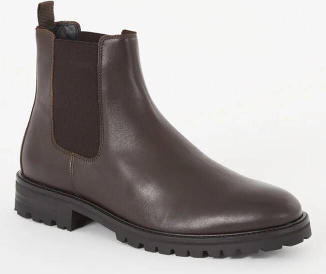 REISS Chiltern chelsea boot van leer