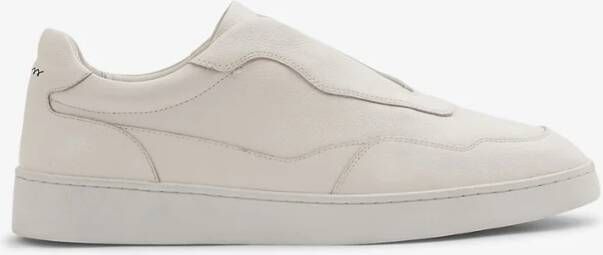 REISS Cruz sneaker van suède met leren details