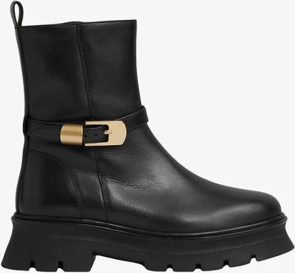 REISS Elena biker boot van kalfsleer