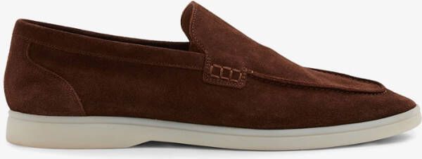 REISS Kason loafer van suède