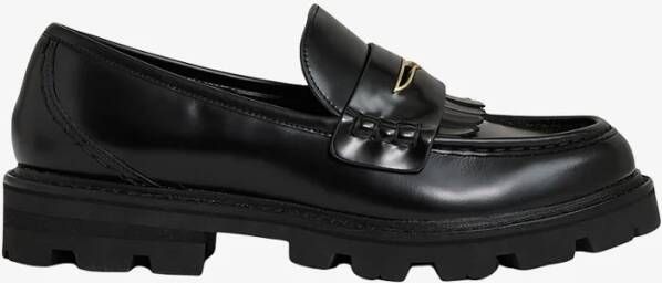 REISS Lianna loafer van leer