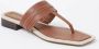 REISS Slipper van leer - Thumbnail 1